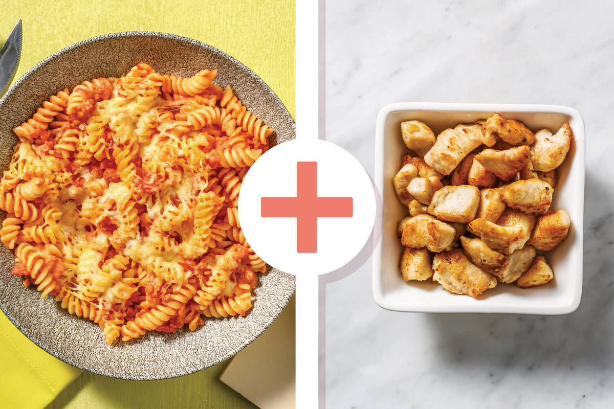 Bacon & Chicken Cheddar Pasta Bake
