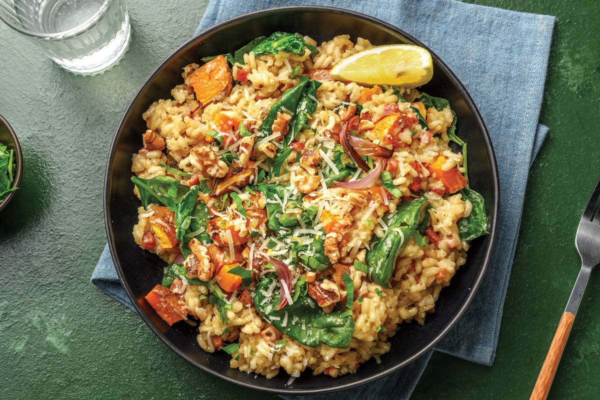 Bacon & Roast Pumpkin Risotto