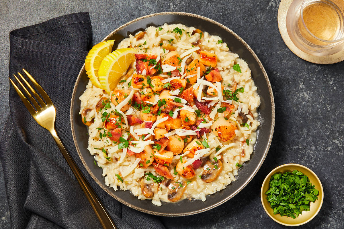 Bacon & Scallop Mushroom Risotto