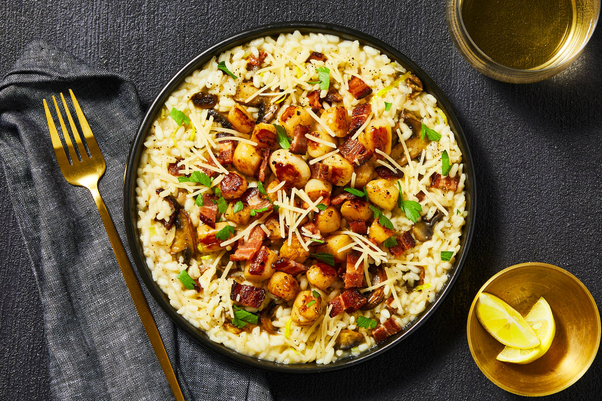 Bacon & Scallop Mushroom Risotto