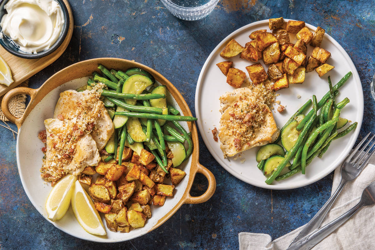 Bacon & Thyme Crusted Chicken Breast