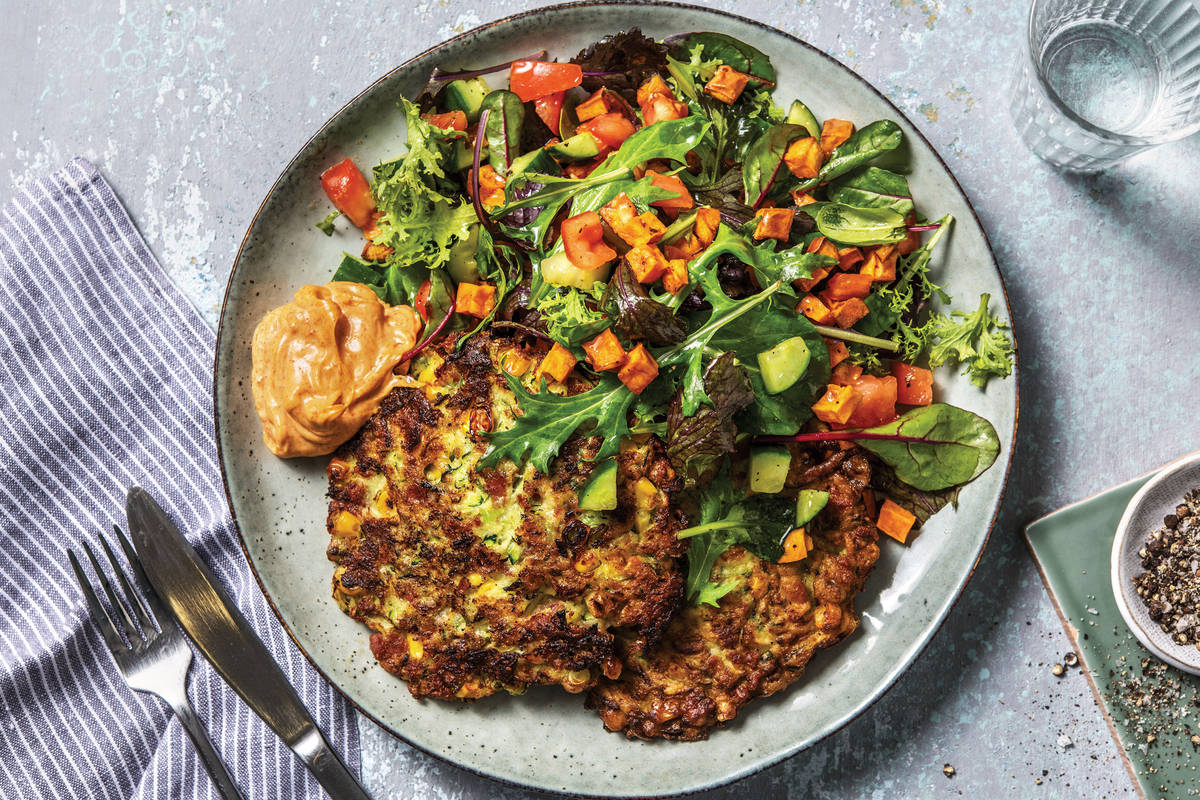 Bacon, Zucchini & Corn Fritters