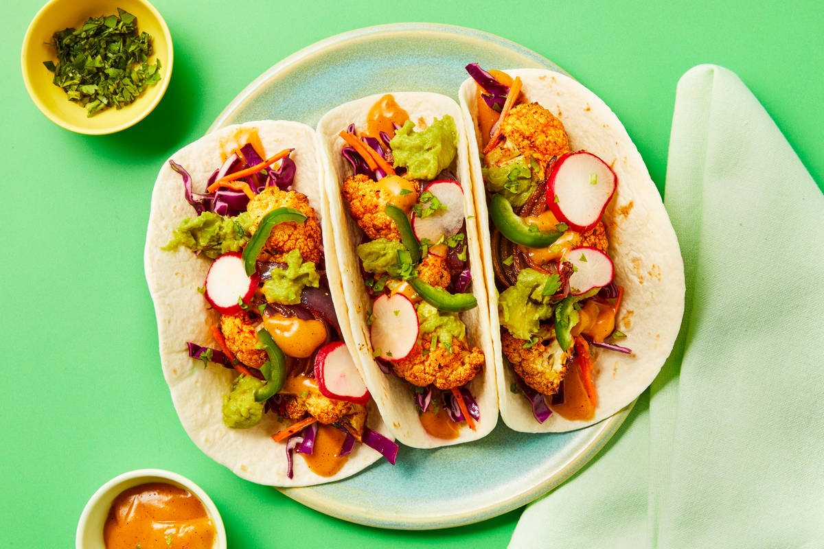 Baja Beef & Cauliflower Tacos