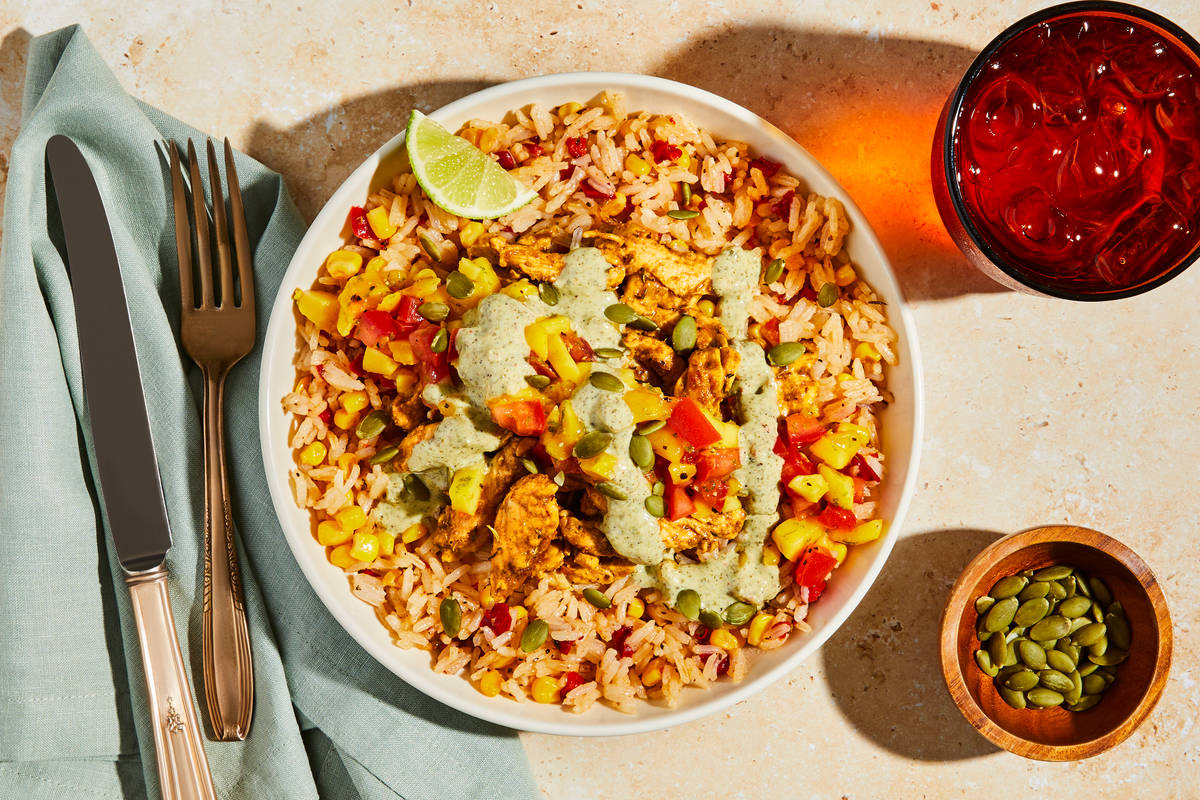 Baja Chicken Bowls with Mango Salsa