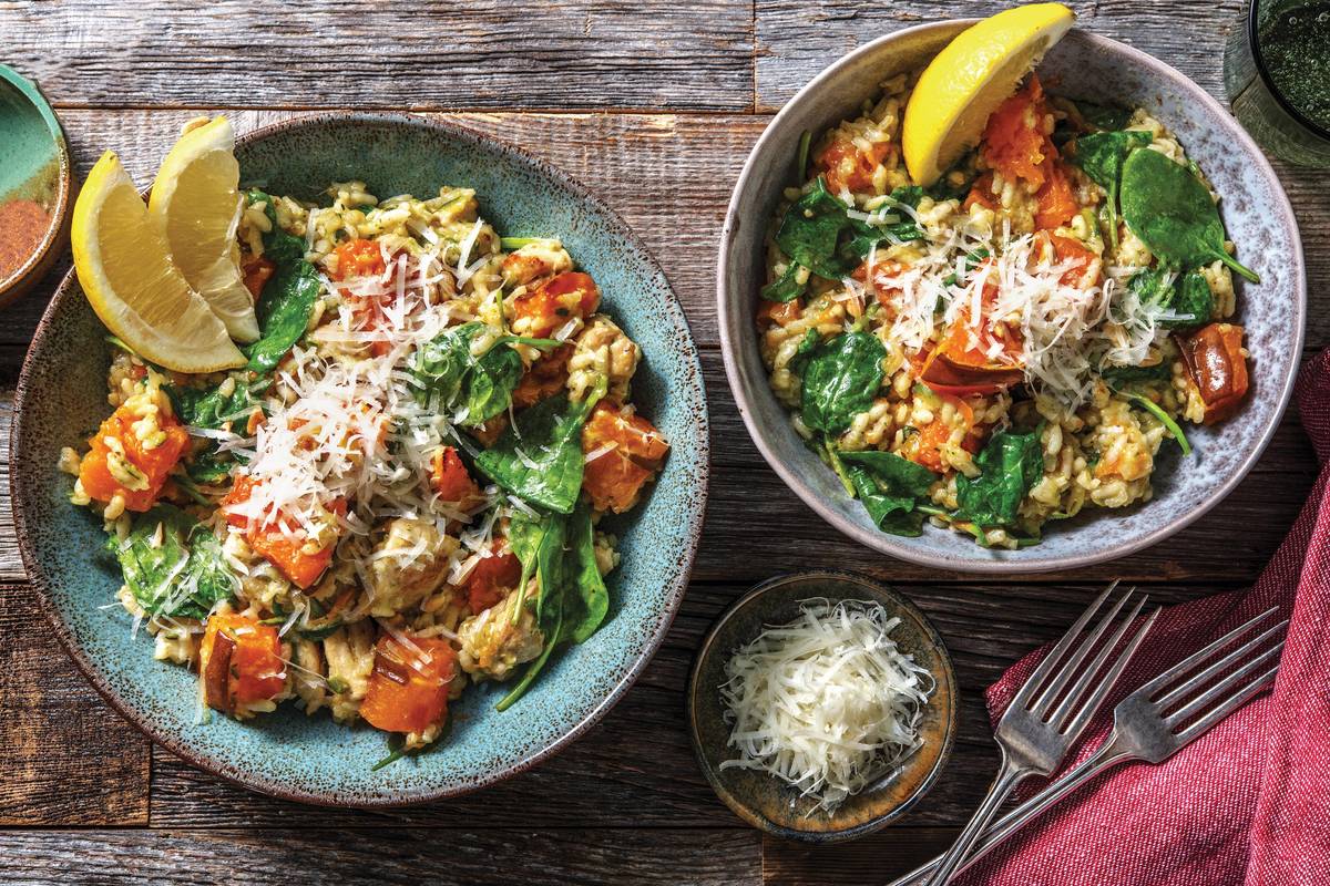 Baked Chicken & Pesto Risotto