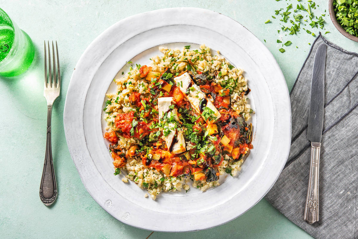 Baked Feta in Spicy Tomato Sauce