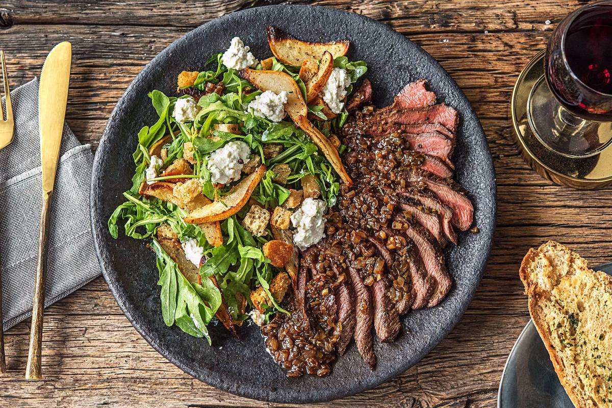 Balsamic Rosemary Skirt Steak