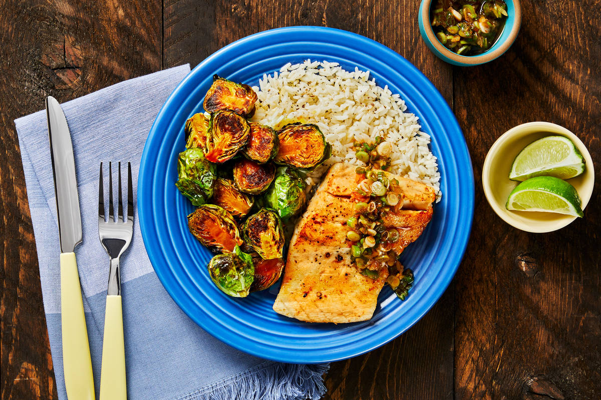Barramundi & Scallion Sriracha Pesto