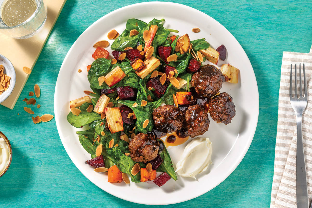 BBQ-Glazed Lamb Meatballs