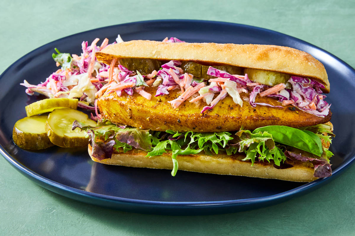 SuperQuick Caribbean-Inspired Fish Sandwiches