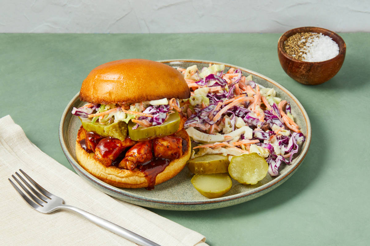 SuperQuick BBQ Chicken Tenders Sandwiches