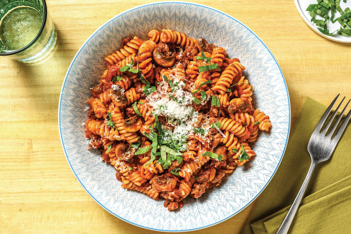 Beef & Mushroom Farfalle