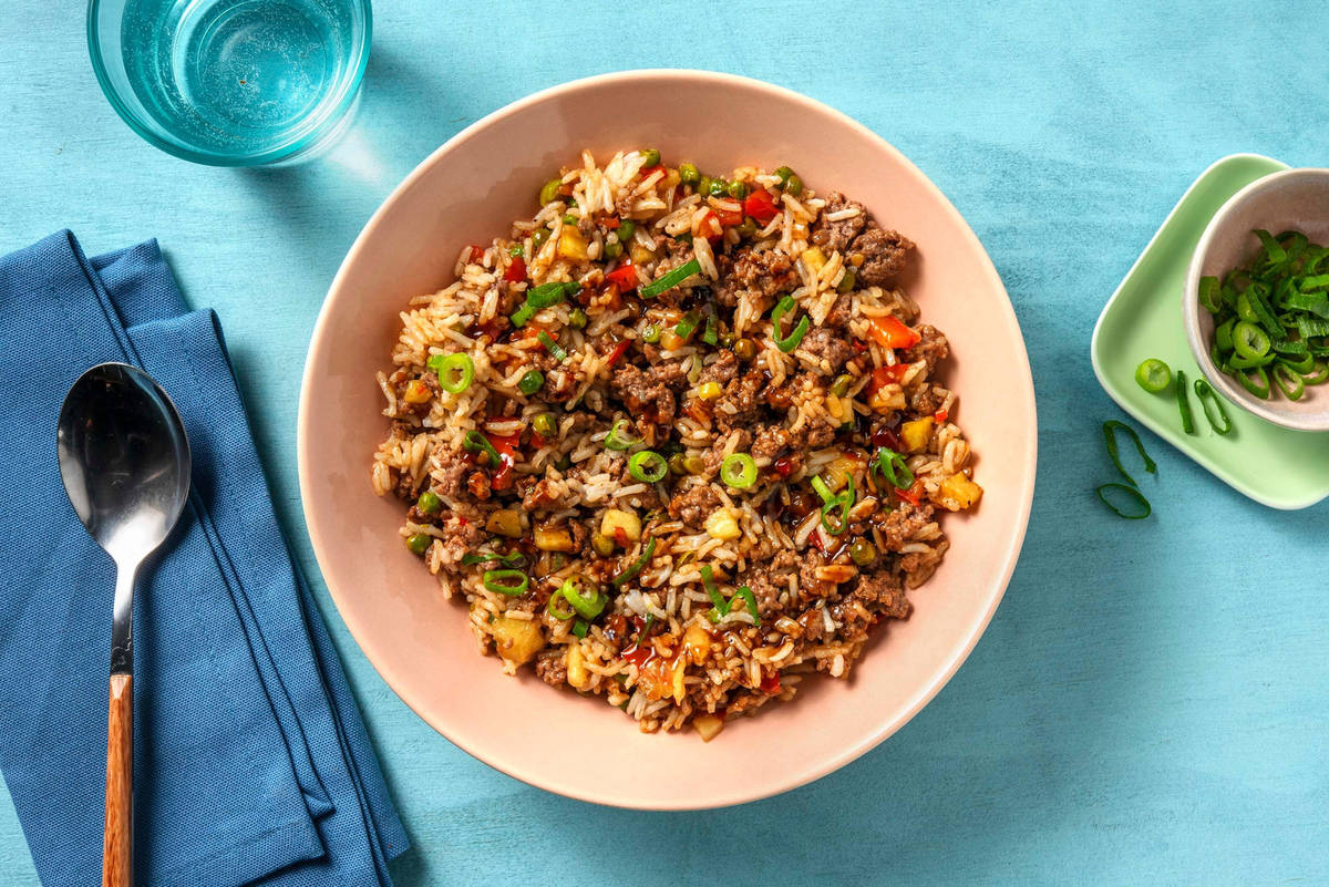 Beef and Pineapple Fried Rice