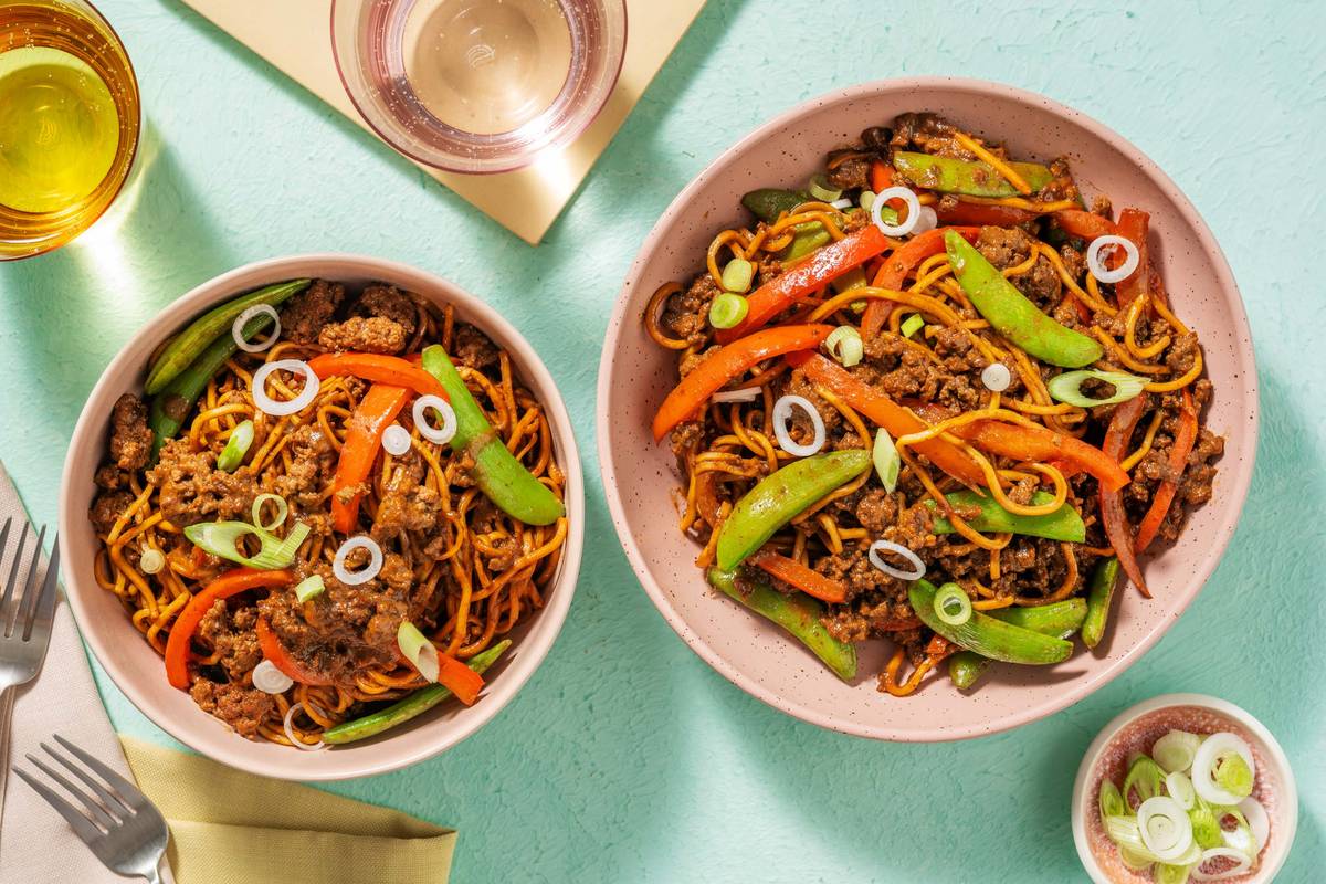 Beef and Veg Stir-Fry in Black Bean Sauce
