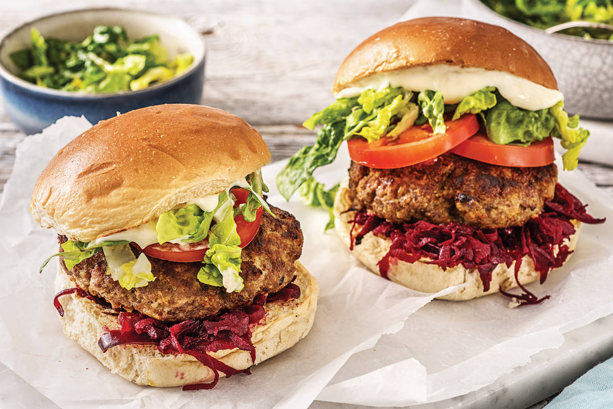 Honey Mustard Beef Burgers