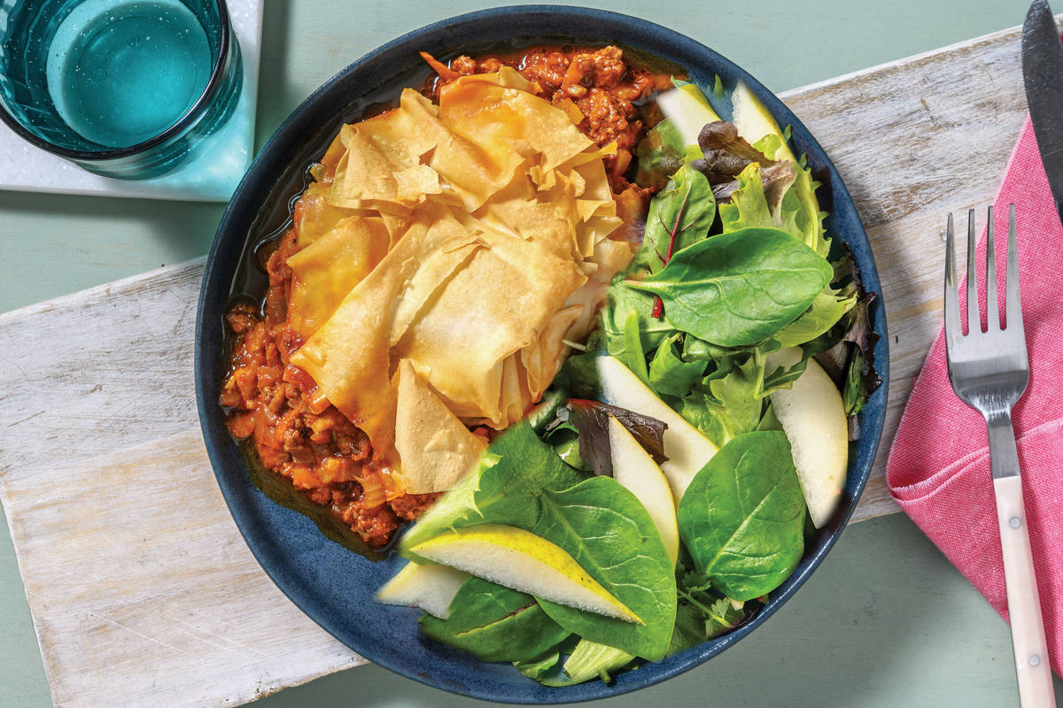 Beef & Filo Pastry Pie