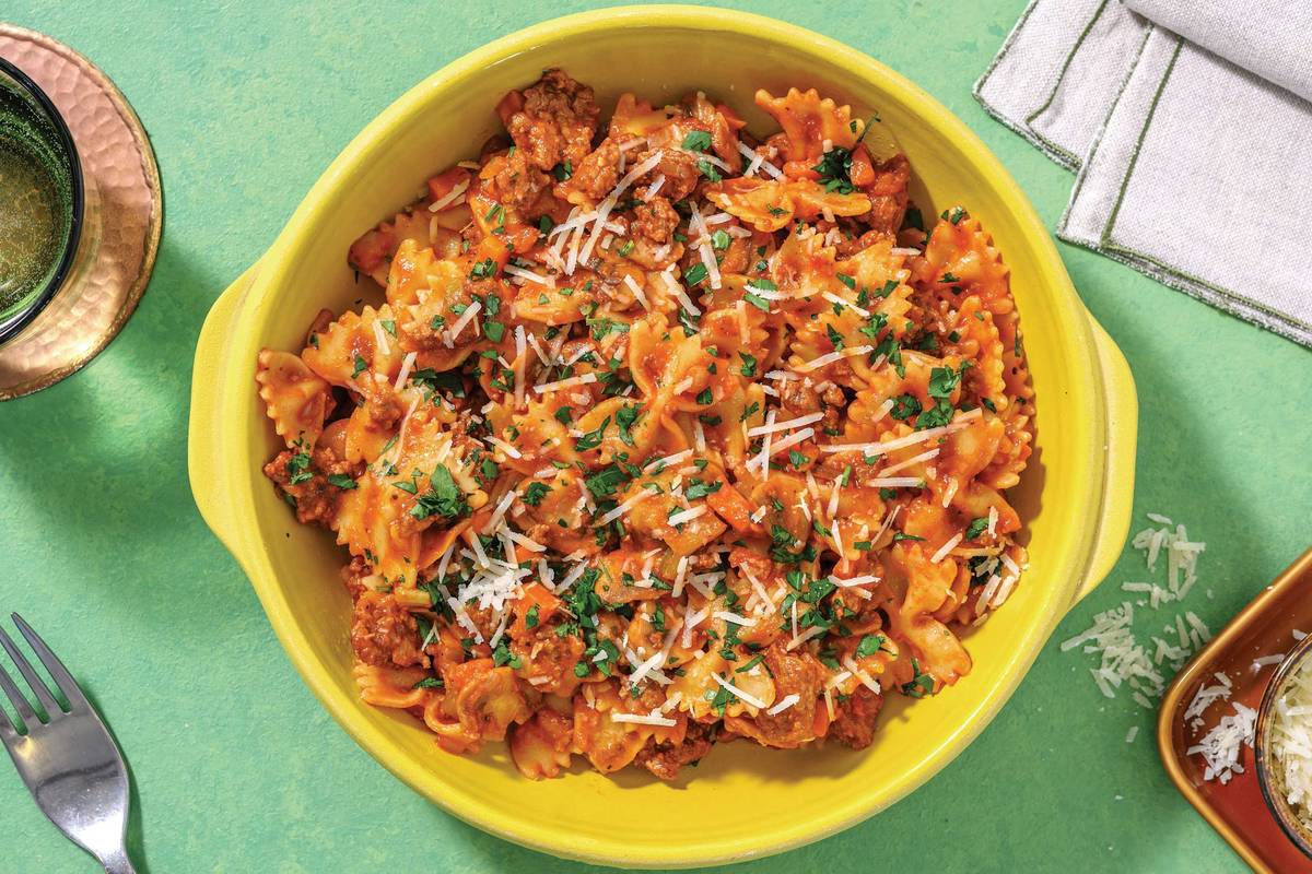 Beef & Mushroom Farfalle