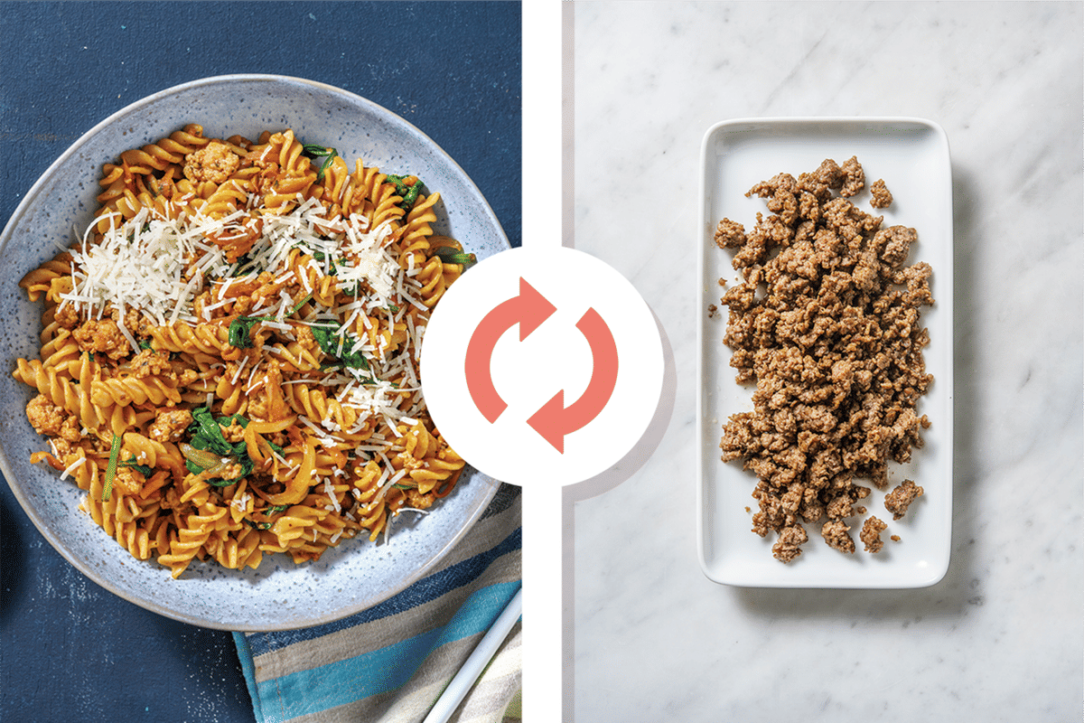 Beef & Red Wine Jus Wholemeal Fusilli