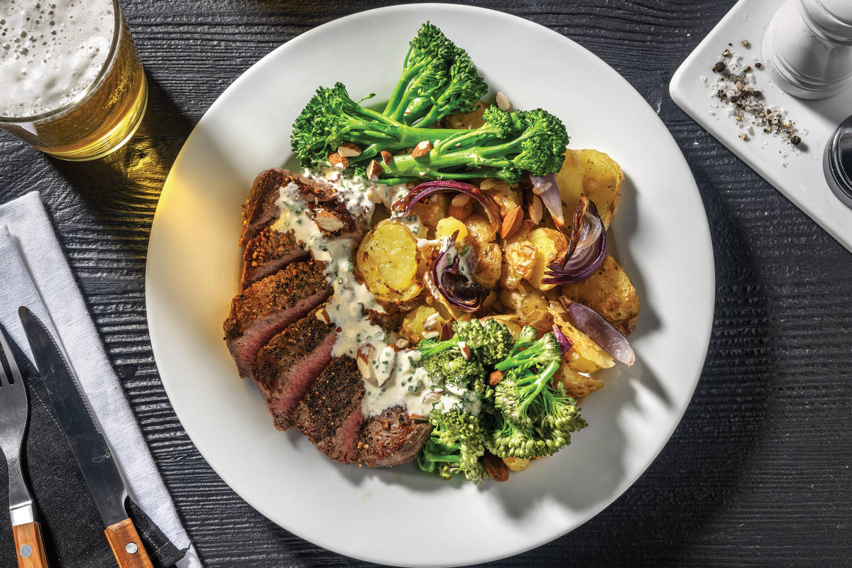 Beef Rump & Peppercorn Sauce