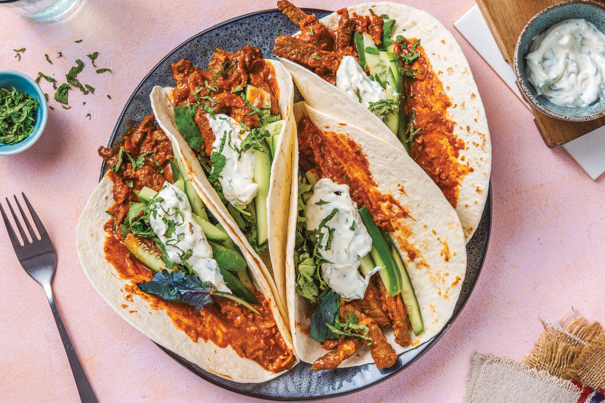 Tandoori Beef Tacos