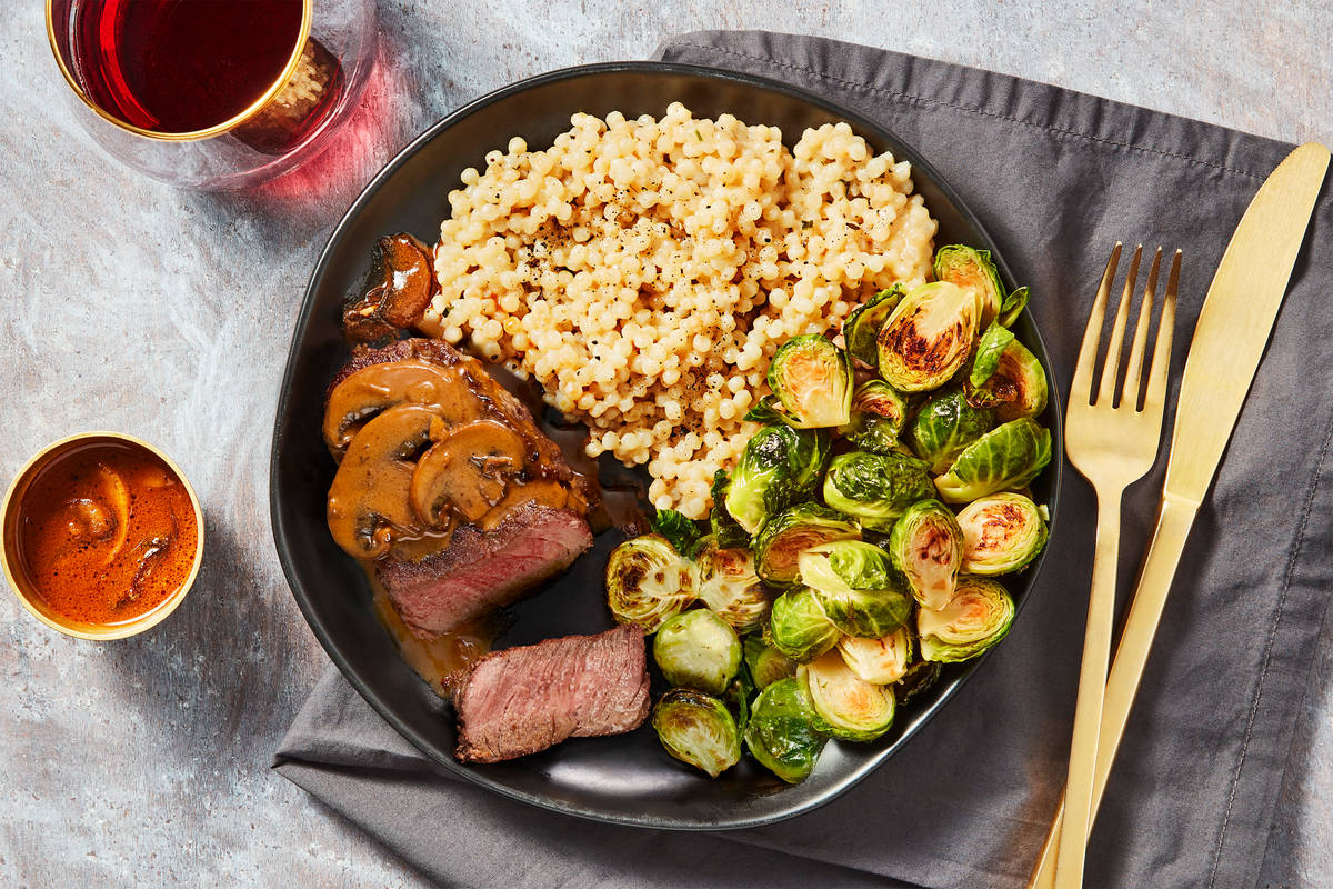 Beef Tenderloin with Mushroom Sauce