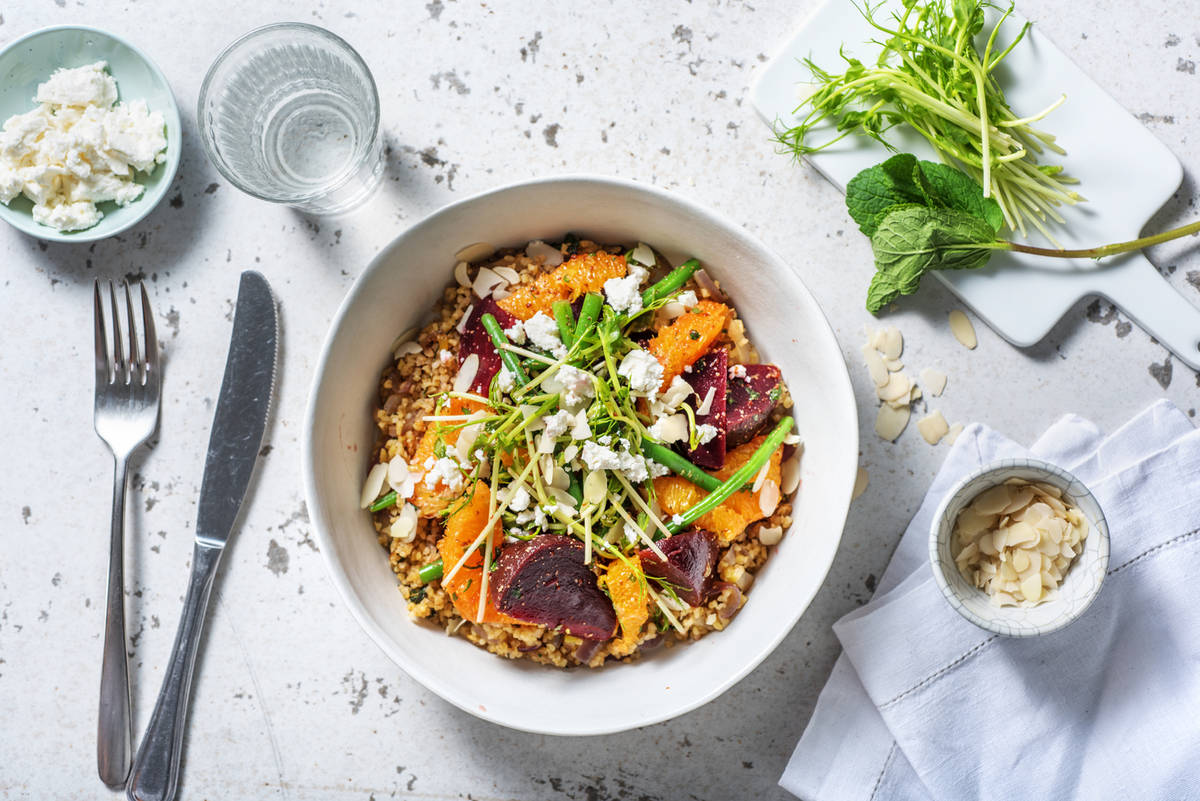 Beetroot, Green Bean and Orange salad