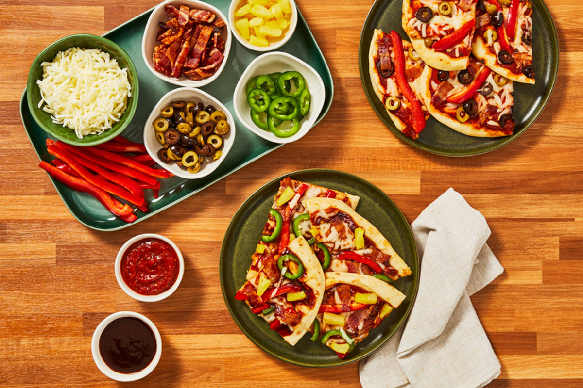 Cheesy Flatbread Pizzas