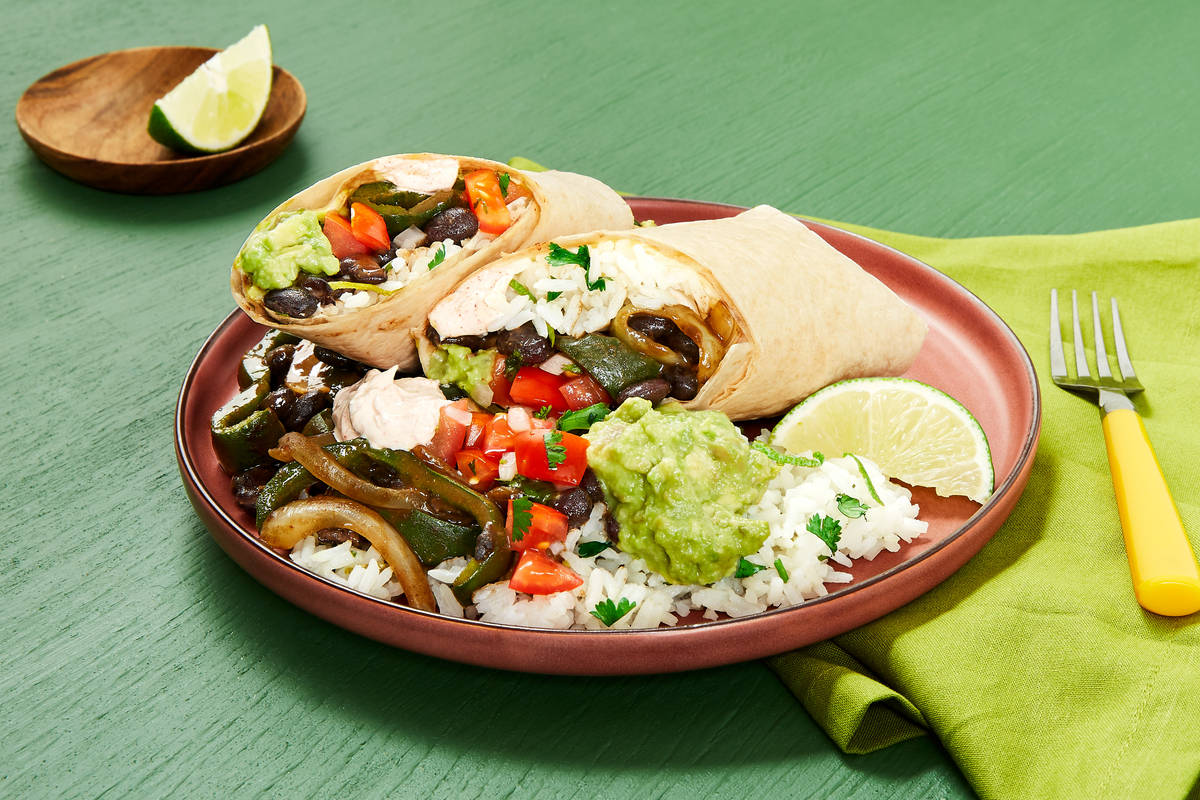 Black Bean & Poblano Burritos
