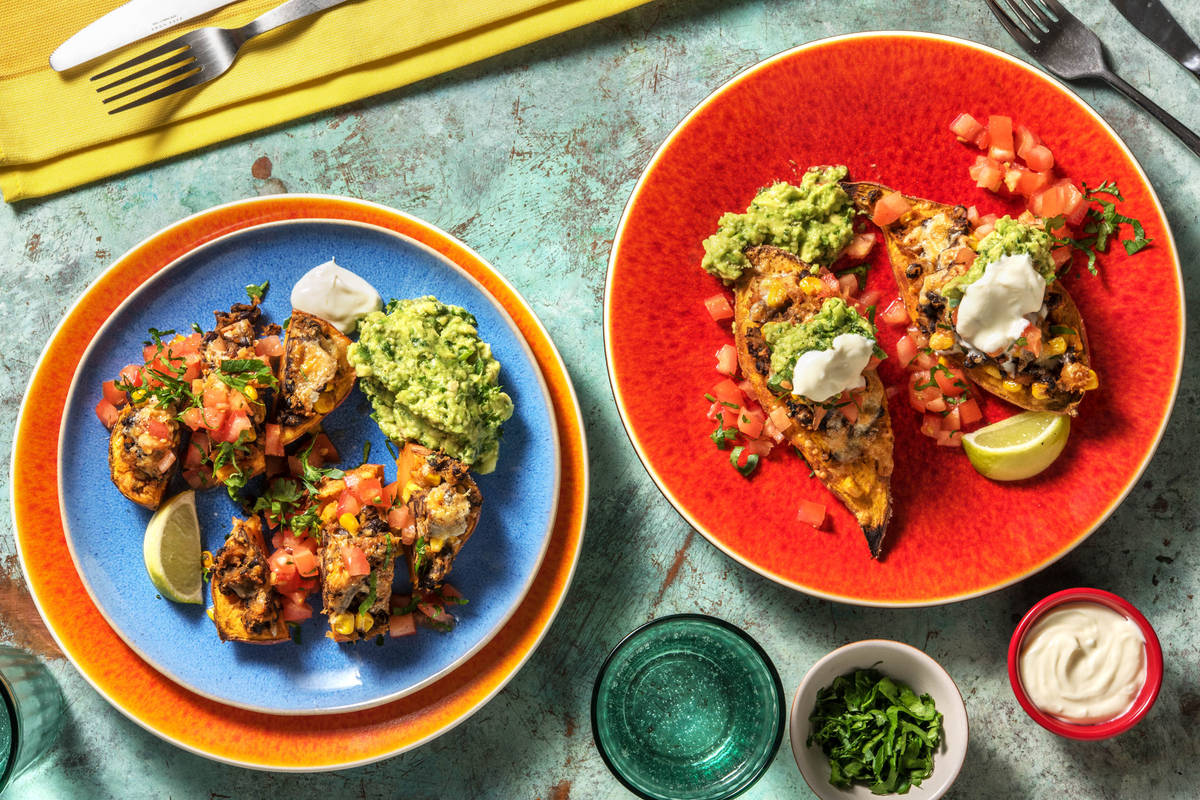 Black Bean Stuffed Sweet Potatoes