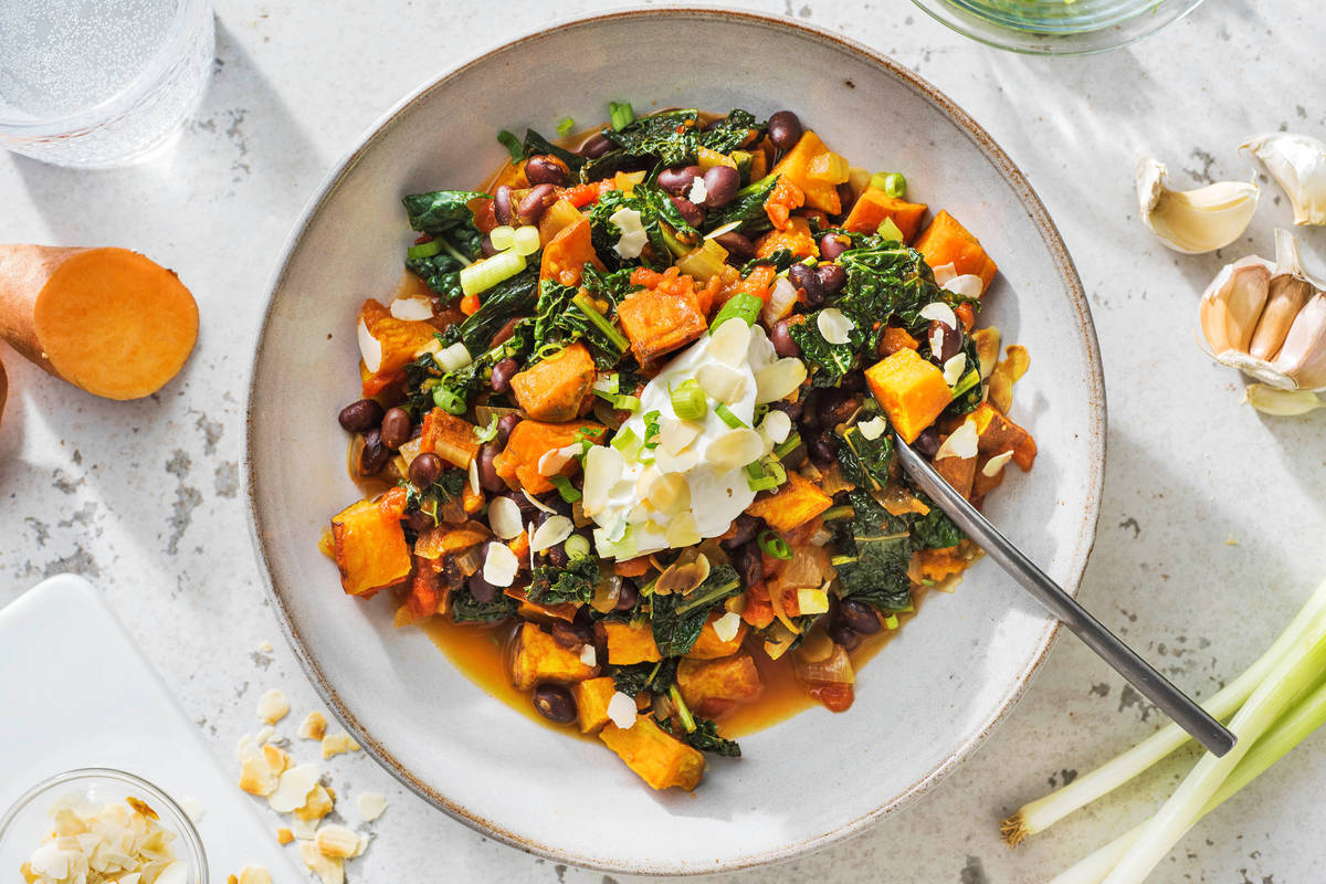 Black Bean & Sweet Potato Stew