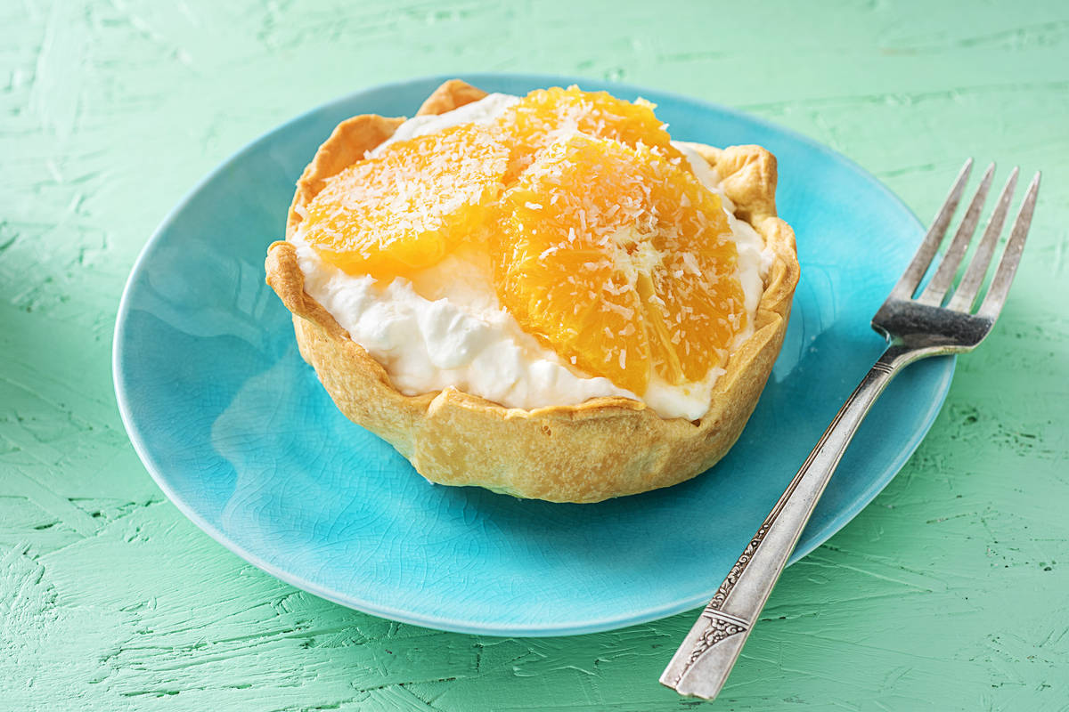 Bladerdeegtaartje met slagroom