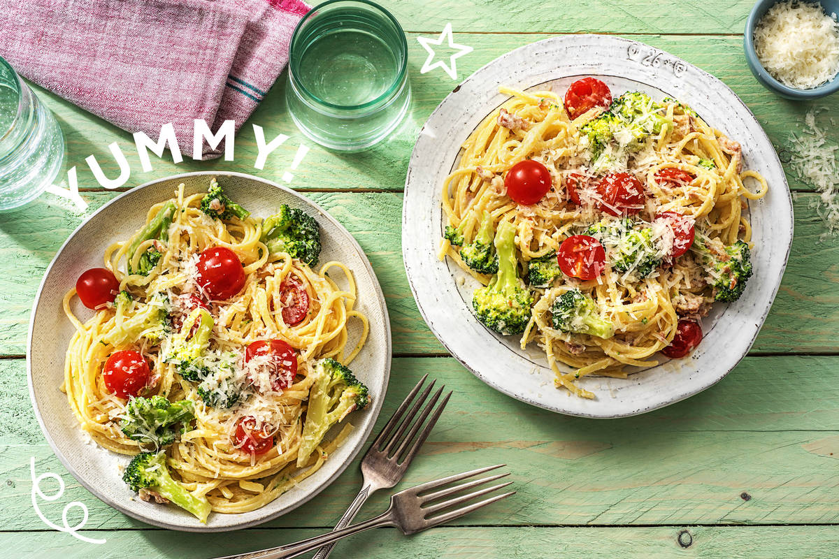 Blitzschnelle Pasta nach Carbonara-Art