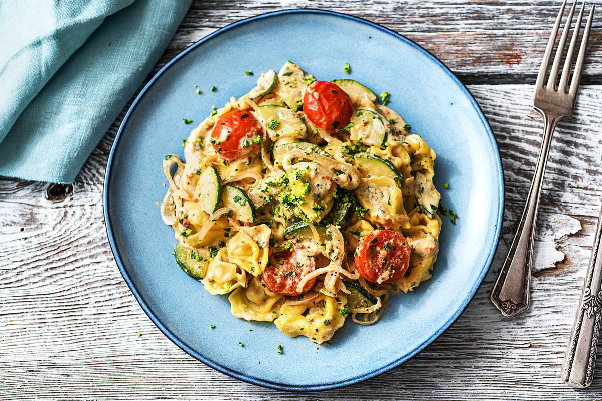 Blitzschnelle Pilz-Tortellini-Pfanne