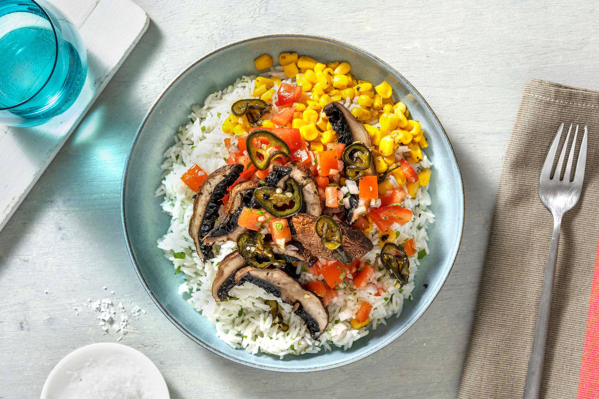 Portobello Burrito Bowl