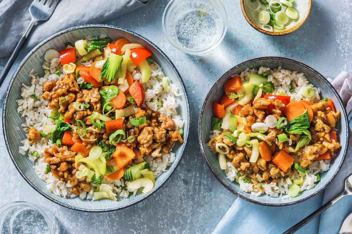 Teriyaki Turkey Rice Bowl