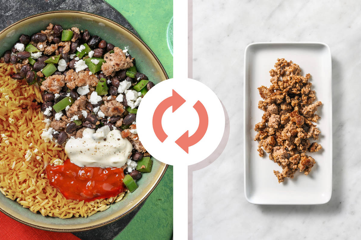 Beef and Poblano Bowls