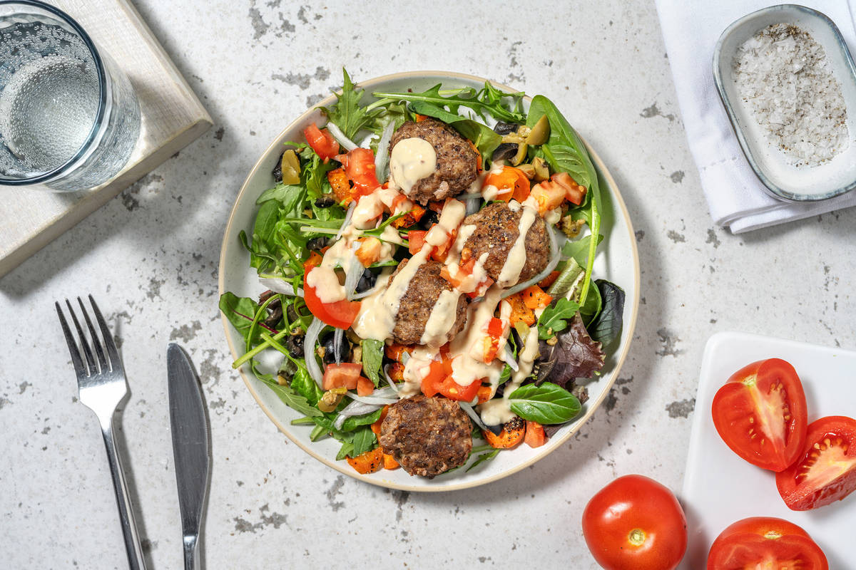 Carb Smart Middle Eastern-Style Double Beef Bowls