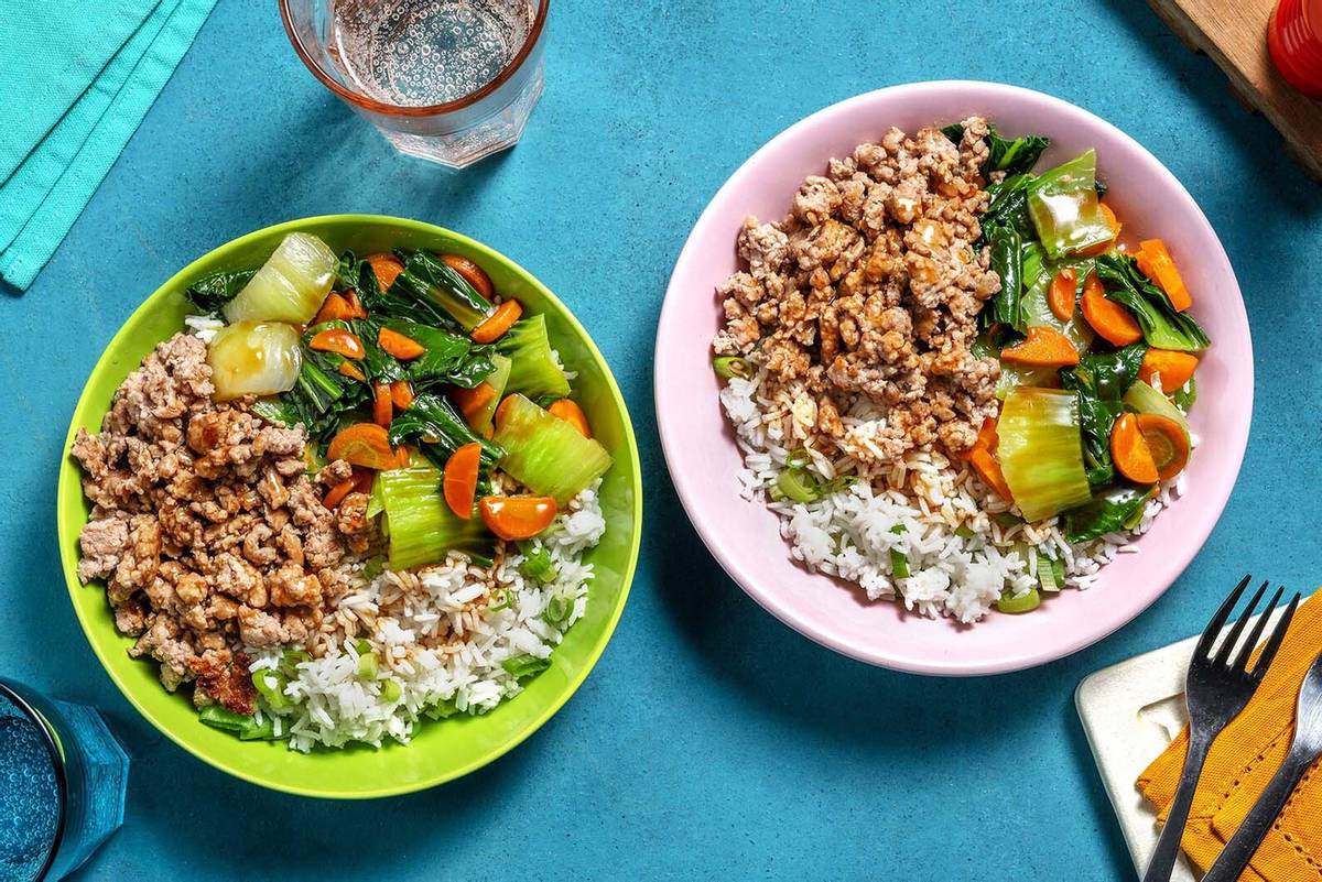 Honey-Garlic Turkey Bowls