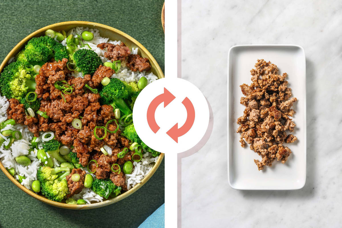 Bols de dinde teriyaki