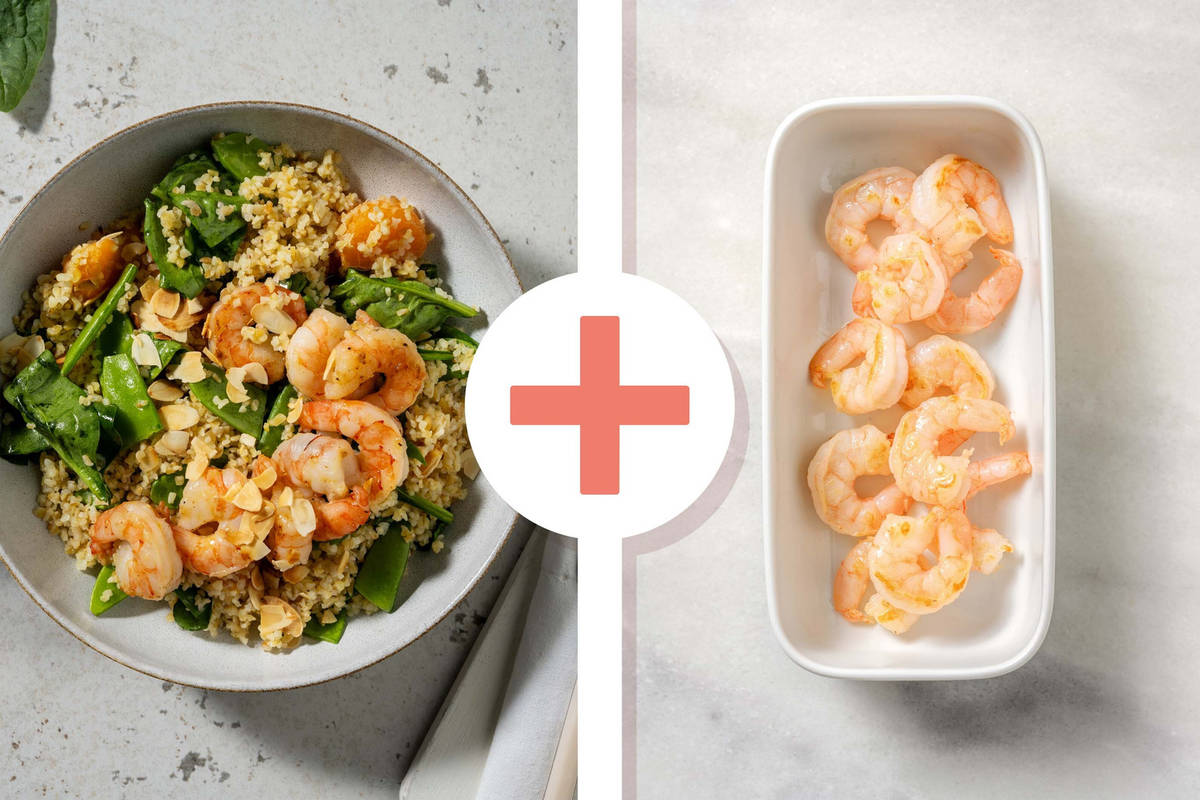 Smart Ginger-Glazed Double Shrimp and Bulgur Bowls