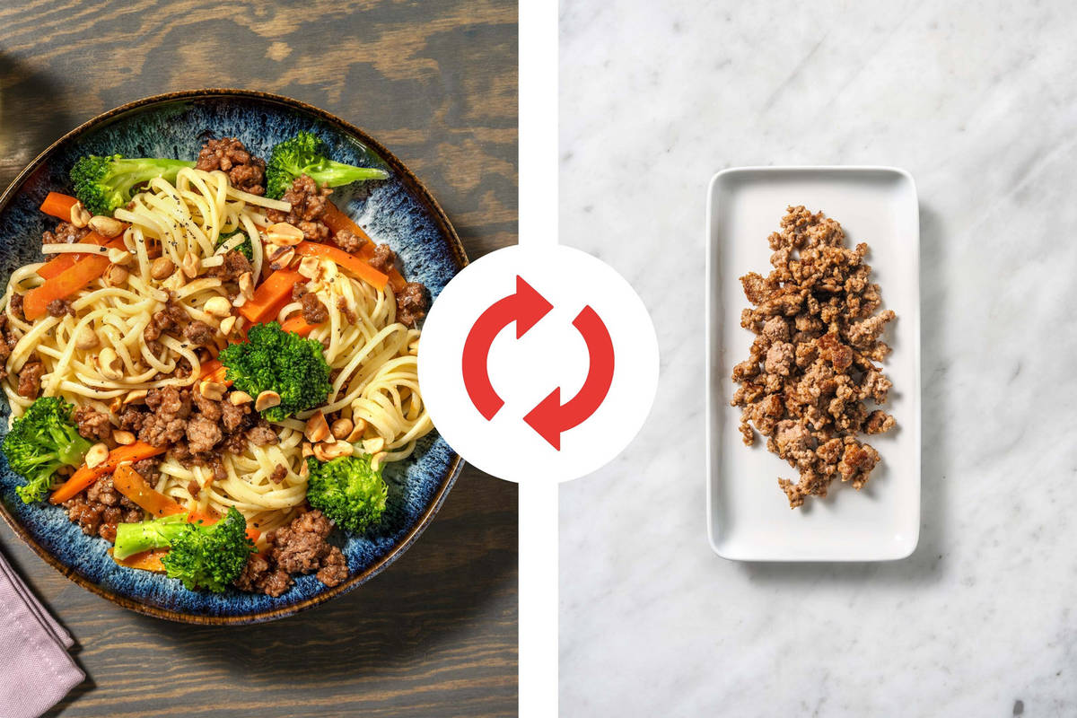 Bols de nouilles à la dinde et à la sauce satay