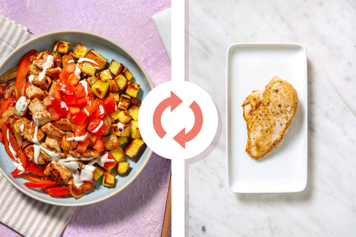 Tray Bake Shawarma Chicken Breasts Bowls