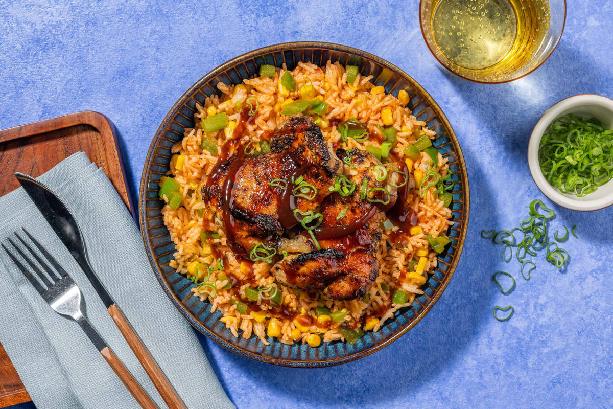 BBQ Glazed Chicken Bowls