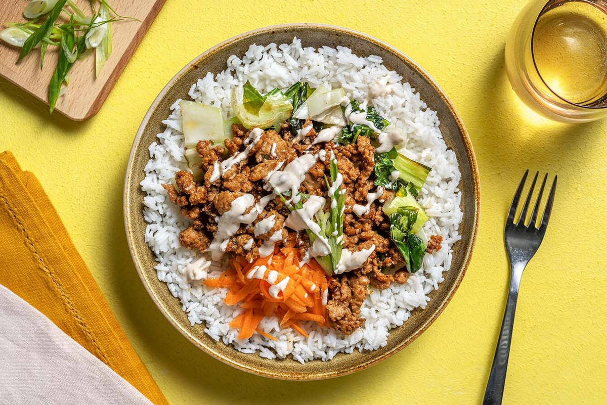 Sweet & Spicy Pork Rice Bowls