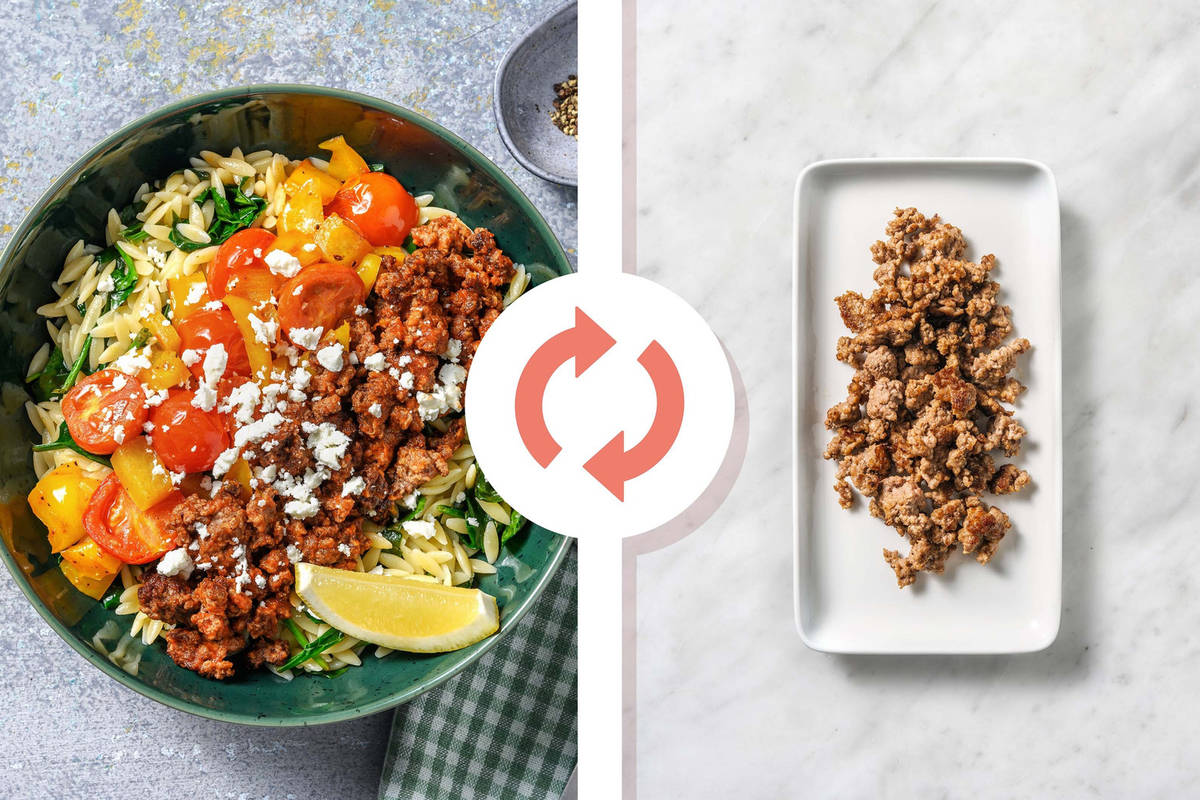 Lemony Turkey and Orzo Bowls