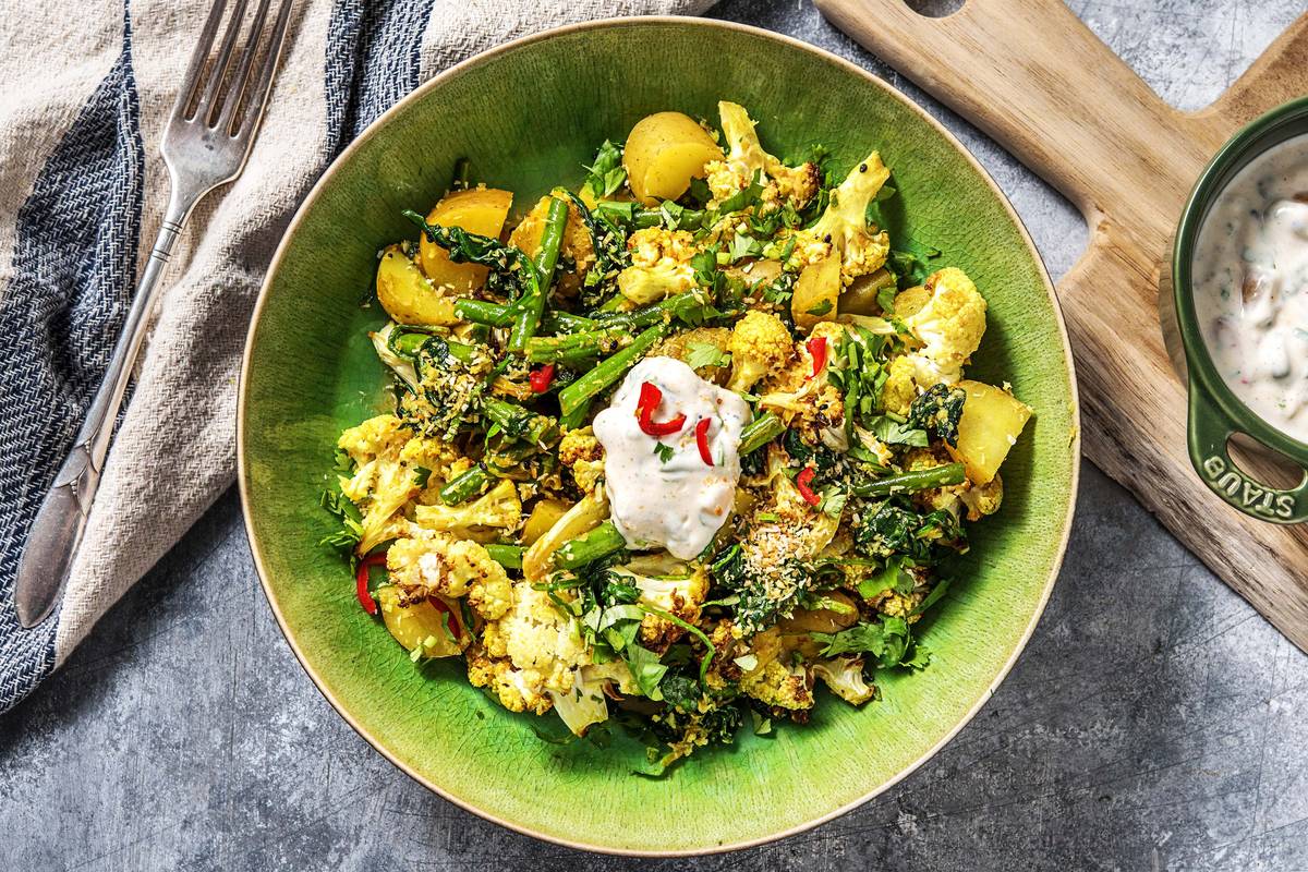 Indian-Spiced Potato & Cauliflower