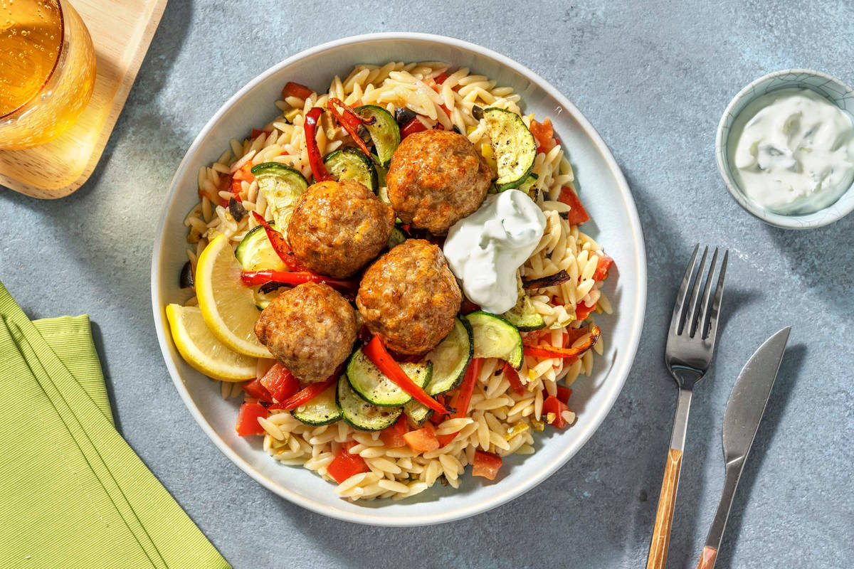 Greek-Style Lemon-Pepper Meatballs