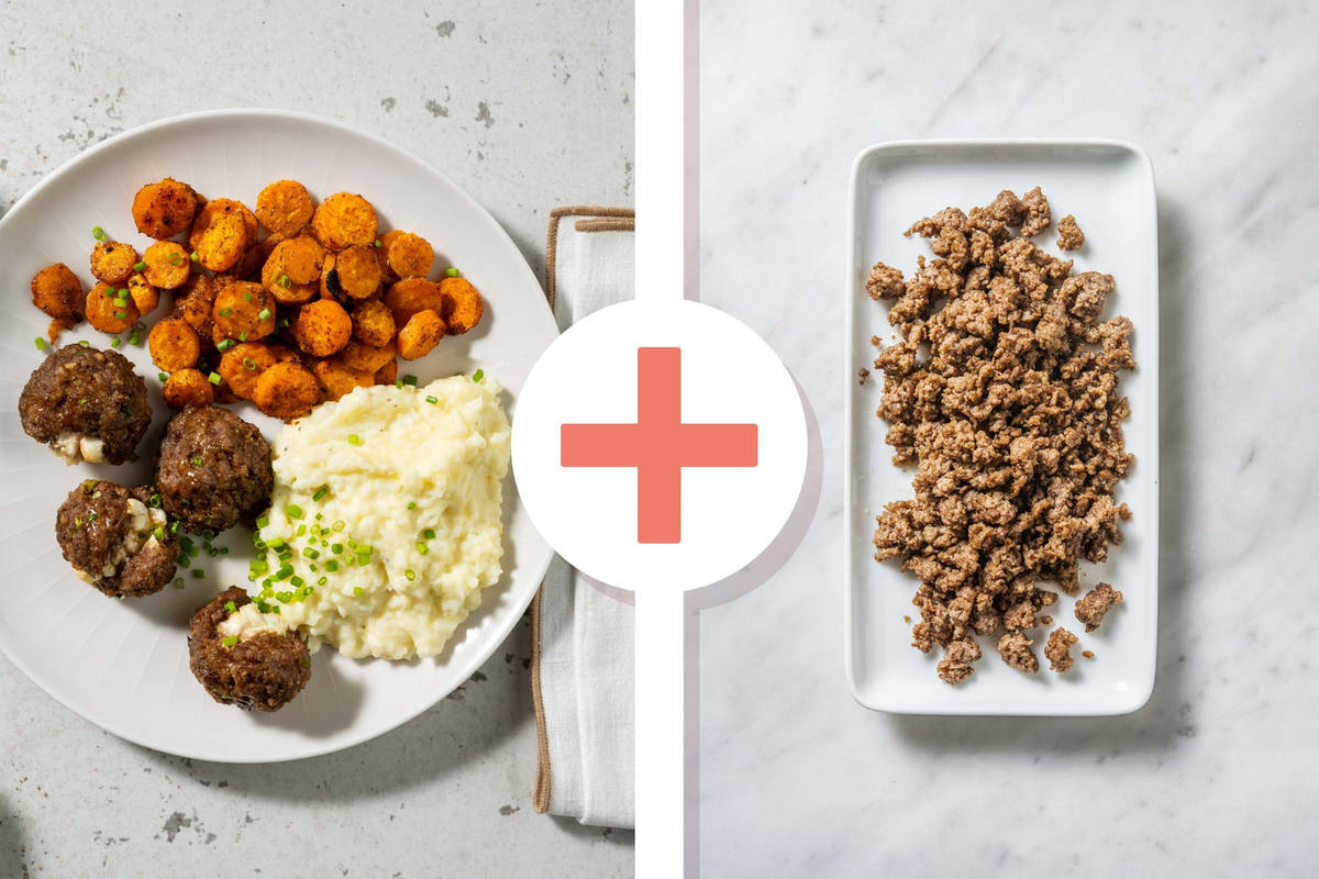 Carb Smart Curd Stuffed Double Beef Meatballs