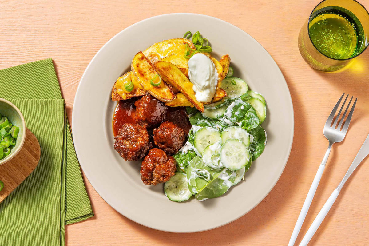 Glazed Beef Meatballs