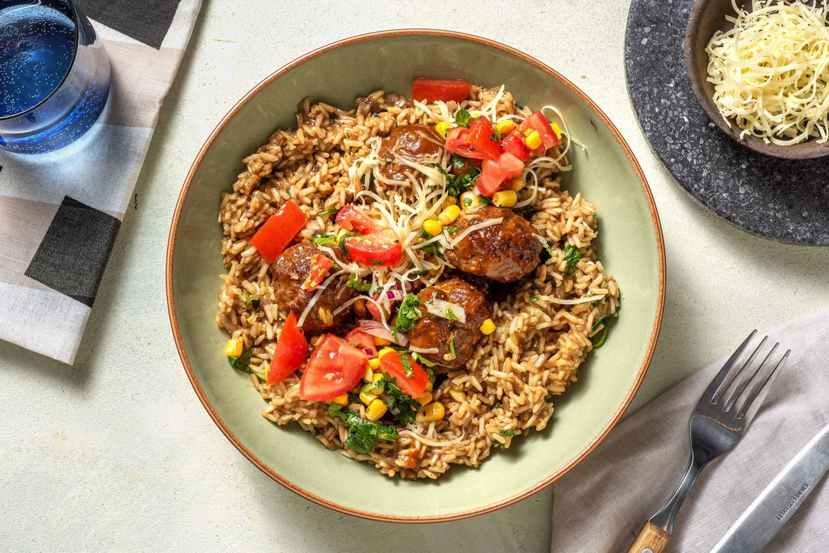 Saucy Tex Mex Beef Meatballs